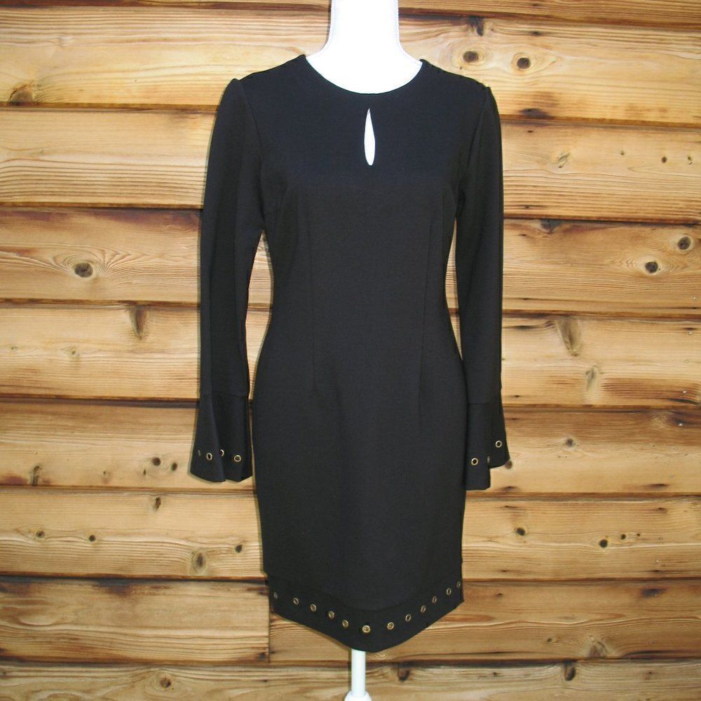 NWT DREW Sipora Black Ponte Knit Dress